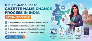 Reliable Name Change Gazette Service | Vakil India