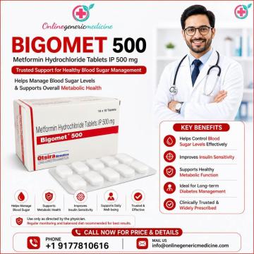 Bigomet Tablets(Metformin Tablet); Check Uses, Dosage, Side-effect