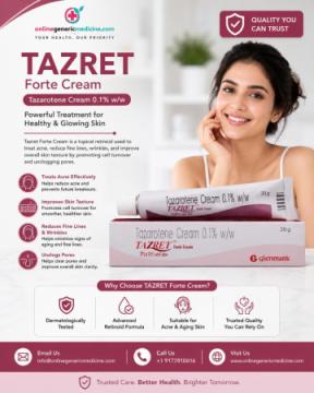 Tazret Forte Cream | Tazarotene Cream | Onlinegenericmedicine