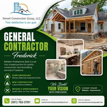 Professional General Contractor Frederick | Remodeling & Renovation Experts