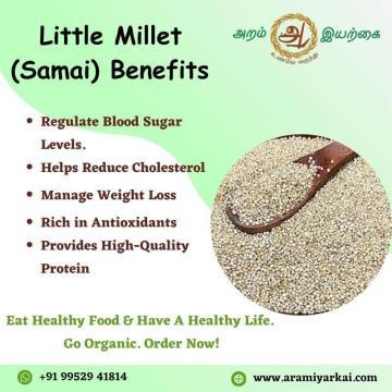 Where can i buy organic little millets online in Chennai? | Aramiyarkai