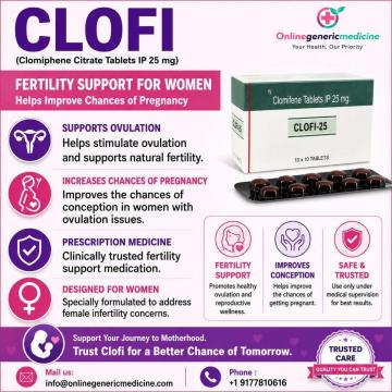 Clofi Tablets (Clomiphene Citrate) for Female Infertility Treatment | Online Generic Medicine