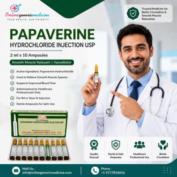 Papaverine (Papaverine Hydrochloride) | Onlinegenericmedicine