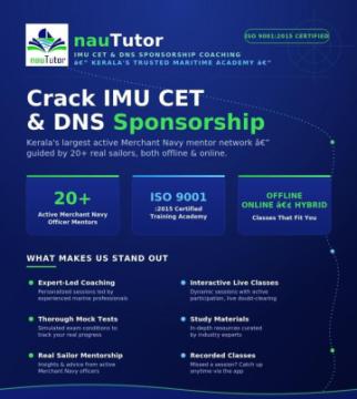 IMU CET & DNS Sponsorship Coaching in Kerala | NauTutor