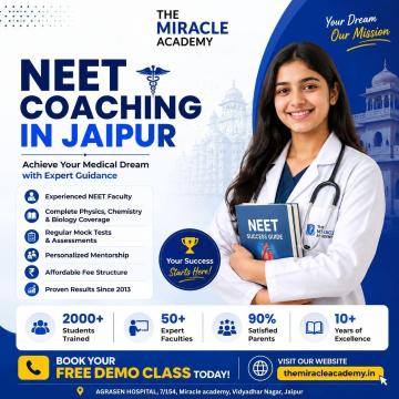 Top NEET Coaching in Jaipur – 100% Dedicated Faculty, High Success Rate
