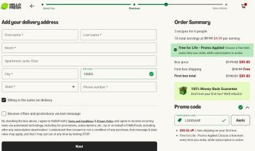 HelloFresh: 50% OFF First Box + Free Shipping + 10% Off Next 8 Boxes