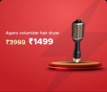 Agaro volumizer hair dryer @ Rs 1499 Worth Rs 3999
