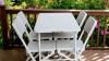 SunBoat 5-Piece Portable Folding Furniture Set - Durable HDPE Wicker Rattan