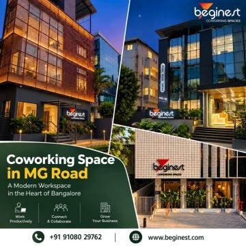 Coworking Space in MG Road, Bangalore: Flexible Desks, Cabins and Meeting Rooms Beginest