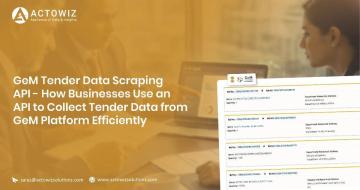 GeM Tender Data Scraping API - Collect Tender Data