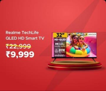 Realme TechLife QLED HD Smart TV @ Rs 9,999 Worth Rs 22,999 Only on Flipkart