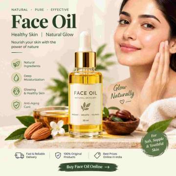 Buy Face Oil Online in India - Anti Aging Face Glow Oil at Best Price -PNK Beauty