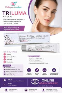 Tri Luma Cream (Hydroquinone + Tretinoin + Fluocinolone Acetonide) | Skin Care Cream