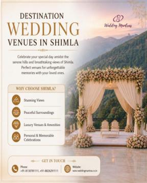 Luxury Wedding Venues in Shimla for an Elegant Mountain Wedding