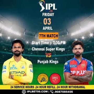 Chennai Super Kings vs Punjab Kings Live IPL 2026.