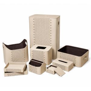 Premium Leather Laundry Basket Sets | Amadika