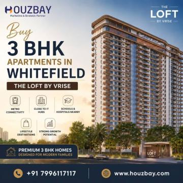 Buy 3 BHK Apartments in Whitefield | The Loft by VRISE | Houzbay