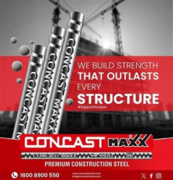 Concast Maxx: Top TMT Steel Bars Manufacturers & Supplier in Kolkata & WB