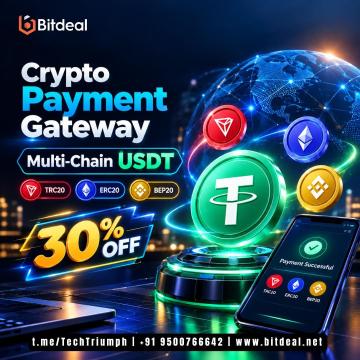Crypto Payment Gateway Development | Multi-Chain USDT (TRC20, ERC20, BEP20)