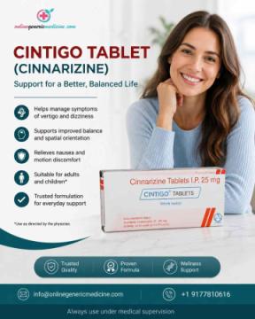 Cintigo Tablet (Cinnarizine) for Wellness Support | onlinegenericmedicine