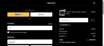 50% OFF Your Purchase + Free Shipping at ElkoyTCG