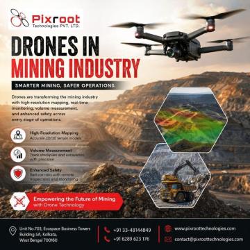 Best Drones in Mining Industry for Accurate Aerial Surveys | Pixroot Technologies