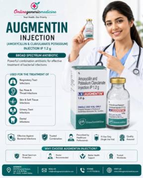 Augmentin Injection 1.2g (Amoxicillin + Clavulanate) | Online Generic Medicine