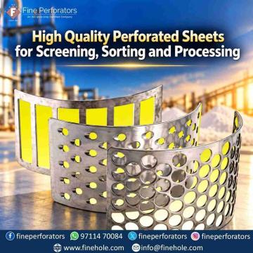 High Quality Perforated Sheets for Screening, Sorting and Processing