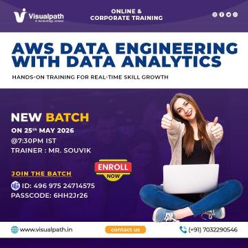 AWS Data Engineering Training – New Batch Starts May 25!