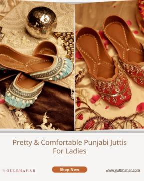Pretty & Comfortable Punjabi Juttis For Ladies