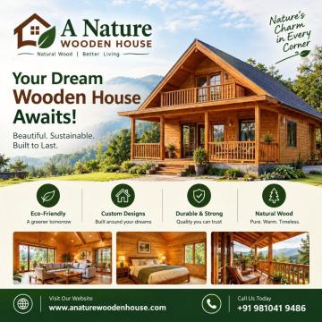Wooden House Manufacturer in Delhi