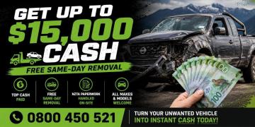 Get Up to $15,000 Cash with – Free Same-Day Removal