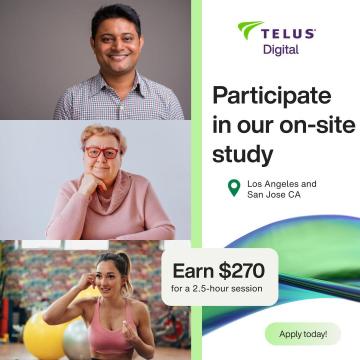 Earn $270-$375 | Unique Research Study in San Jose – Are You In?