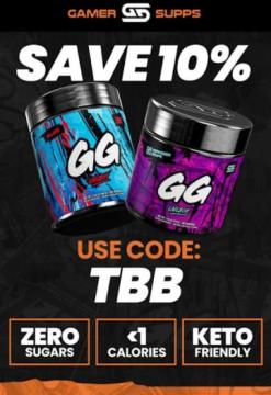 Save 10% on GamerSupps GG Energy – Use Code TBB