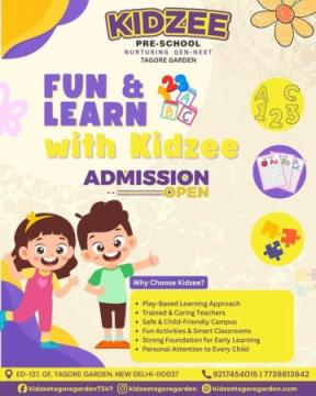 Best playschool in tagore garden