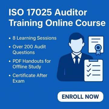 ISO 17025 Auditor Training for Laboratory Management System