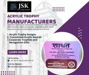 Acrylic Trophy Manufacturers – JSK Gifts and Awards