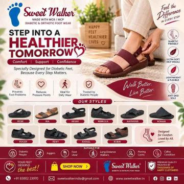 Diabetic Footwear in Chennai | Sweet Walker Comfort Shoes
