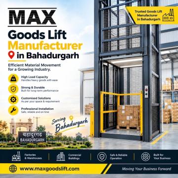 Goods Lift for Finished Product Movement in Bahadurgarh