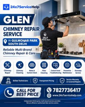 Professional Kitchen Chimney Care with Glen Chimney Repair Service in Gulmohar Park South Delhi