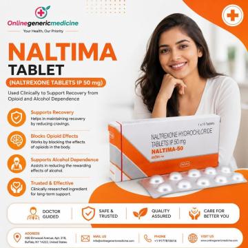Naltima 50 mg (Naltrexone): Uses & Safety Information | Online Generic Medicine