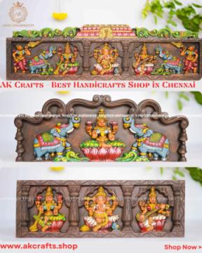 AK Crafts – Best Handicrafts Shop in Chennai | Wooden & Brass Crafts