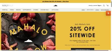 20% OFF Your All Purchase on Maui Nui Venison