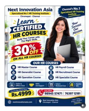Best HR training institute in chennai