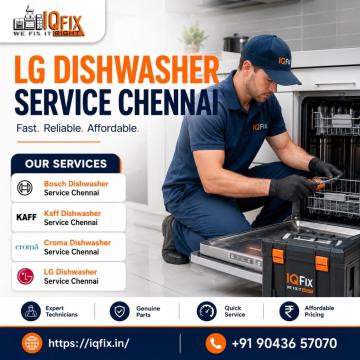 LG, Kaff & Croma Dishwasher Service Chennai | IQFix