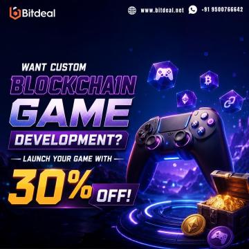 Want Custom Blockchain Game Development? Launch Your Game With 30% OFF!
