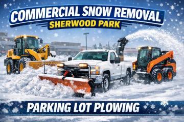 Commercial Snow Removal Sherwood Park| Parking Lot Plowing
