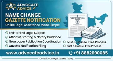 Legal Consultation for Name Change Process & Gazette Notification