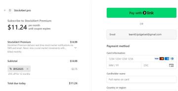 StockAlert.pro: 25% Off Premium Stock Alerts for 12 Months