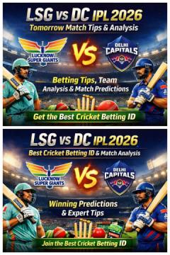 LSG vs DC IPL 2026 Tomorrow Match Tips & Analysis | Best Cricket Betting ID Guide